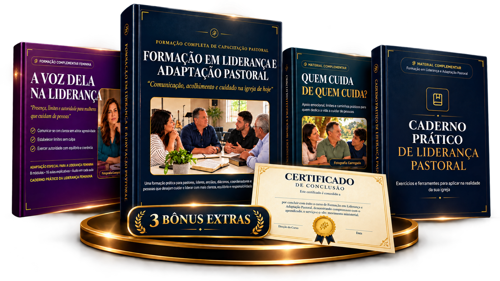 Formação em liderança e adaptação pastoral acompanhada dos três bônus